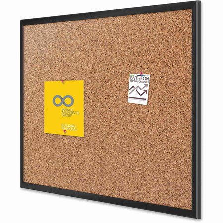 Quartet Cork Bulletin Board 3ft.x2ft., Black Aluminum Frame 2303B