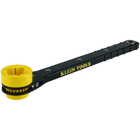 KLEIN TOOLS 4-in-1 Lineman's Slim Ratcheting Wrench KT152T