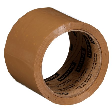 SCOTCH Box Seal Tape, 72mm x 50 m, Tan, PK24 371 979