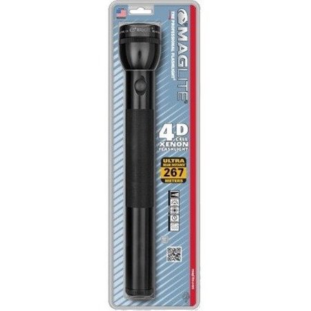 Maglite Black No Xenon Industrial Handheld Flashlight, Alkaline D, 98 lm TS4D016K