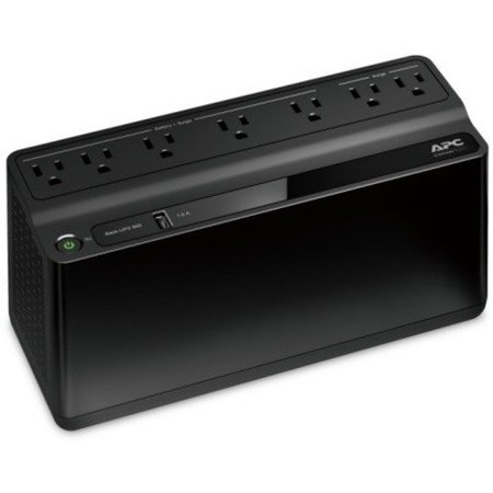 Apc UPS System, 600VA, 7 Outlets, Floor/Wall, Out: 120V AC , In:120V AC BE600M1