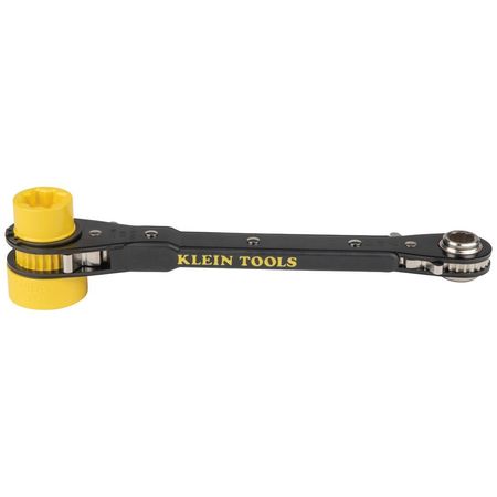 Klein Tools 6-in-1 Lineman's Ratcheting Wrench, Heavy-Duty KT155HD