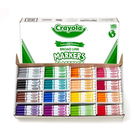 Crayola Assorted Broadline Classpack Markers, 256 PK 588201
