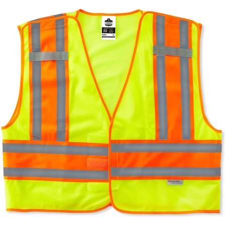 Ergodyne Lime Type P Class 2 Public Safety Vest,  8245PSV