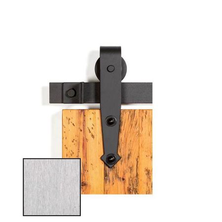 LEATHERNECK Brushed Stainless Steel Barn Door Hardware 0117-5053 50 0117-5053