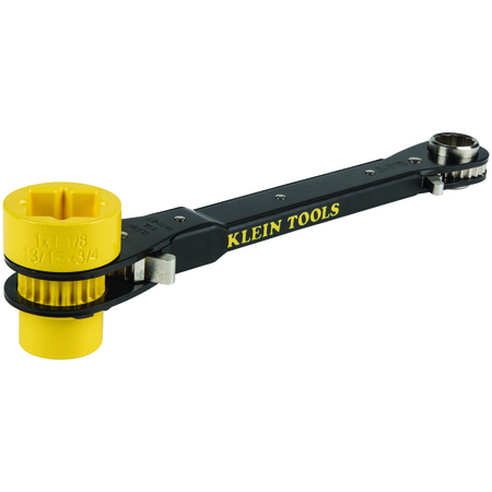 Klein Tools 6-in-1 Lineman's Ratcheting Wrench, Heavy-Duty KT155HD