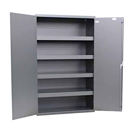 VALLEY CRAFT Heavy Duty Steel Cabinet, 48x24x72", Smok F89808A2