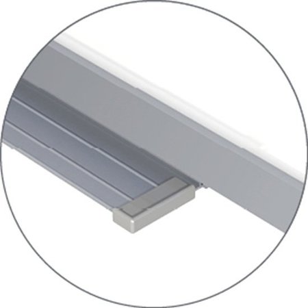 Ghent 48-1/2"x96-1/2" Steel Dry Erase Board, Gloss GRPM202M-48