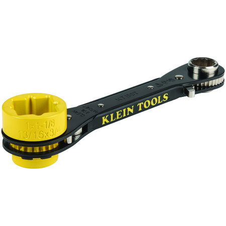 Klein Tools 6-in-1 Lineman's Ratcheting Wrench KT155T