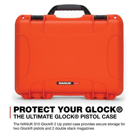 Nanuk Cases Case with Glock, Orange 910S-080OR-0J0-18002