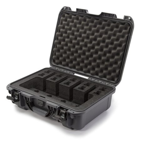 NANUK CASES Case w/foam insert 4UP Pistols-Graphite 925S-080GP-0A0-16723