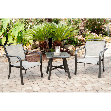Hanover Foxhill 3-Piece Commercial-Grade Patio Seating Set FOXHILL3PC-GRY