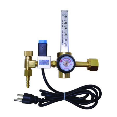AMERIFLAME CO2 Flowmeter Reg w/Solenoid CGA320 FR13SV