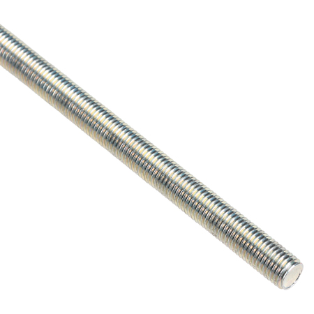 ZORO SELECT Fully Threaded Rod, 5/16"-24, 3 ft, Steel, Grade 2, Zinc Plated Finish 2343