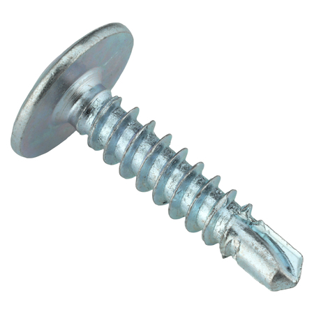 Zoro Select Self-Drilling Screw, #8 x 3/4 in, Zinc Plated Steel K-Lath Head Phillips Drive, 200 PK U29580.016.0075