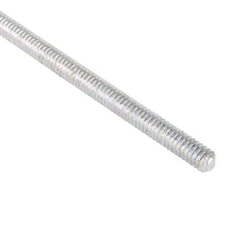 Zoro Select Fully Threaded Rod, 1/4"-20, 10 ft, Steel, Grade A, Zinc Plated Finish U20300.025.8888