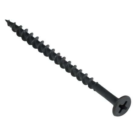 Zoro Select Drywall Screw, #8 x 2-1/2 in, Steel, Phillips Drive, 200 PK U31300.016.0250