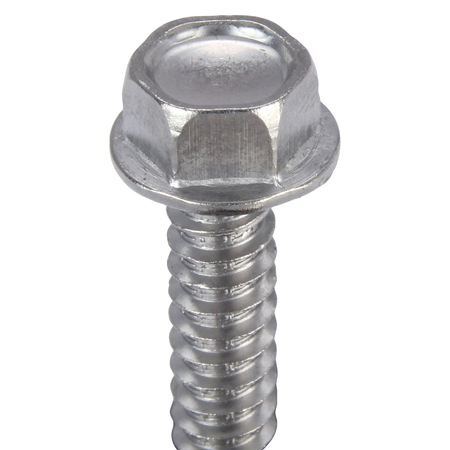 Zoro Select Self-Drilling Screw, 1/4" x 1 1/2 in, Plain 410 Stainless Steel Hex Head External Hex Drive, 25 PK U31860.025.0150