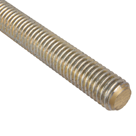 Zoro Select Fully Threaded Rod, 1/2"-13, 6 ft, Steel, Grade B7, Zinc and Yellow Plated Finish U22182.050.7200