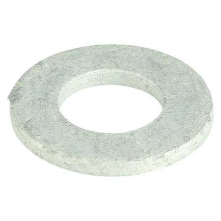 ZORO SELECT Flat Washer, Fits Bolt Size 1/2" , Steel Hot Dipped Galvanized Finish, 50 PK FWI5050GUSA-050BX