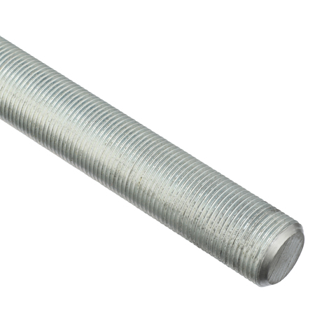 Zoro Select Fully Threaded Rod, 1"-14, 3 ft, Steel, Grade 2, Zinc Plated Finish 20311
