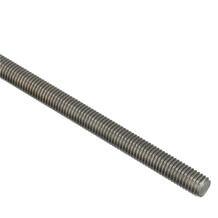 Zoro Select Fully Threaded Rod, 1/2"-13, 12 ft, Stainless Steel, 18-8, Plain Finish U51070.050.9999