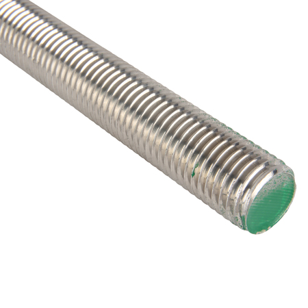 Zoro Select Fully Threaded Rod, 1"-8, 3 ft, Stainless Steel, 18-8, Plain Finish U51070.100.3600