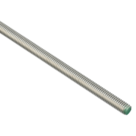 Zoro Select Fully Threaded Rod, 3/8"-16, 3 ft, Stainless Steel, 18-8, Plain Finish U51070.037.3600