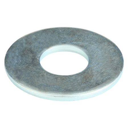 Zoro Select Flat Washer, Fits Bolt Size 5/8" , Steel Zinc Plated Finish, 25 PK U38130.062.0001