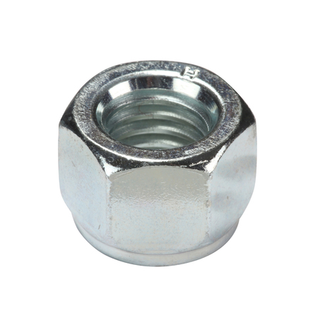 Zoro Select Nylon Insert Lock Nut, 1/2"-13, Steel, Grade 5, Zinc Plated, 19/32 in Ht, 25 PK U12348.050.0001