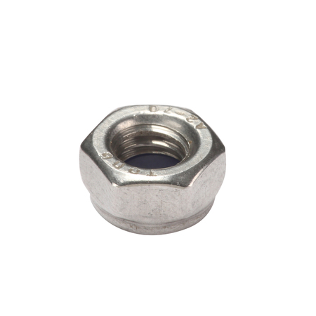 ZORO SELECT Nylon Insert Lock Nut, M6-1.00, A2 Stainless Steel, Not Graded, Plain, 6 mm Ht, 50 PK M51730.060.0001