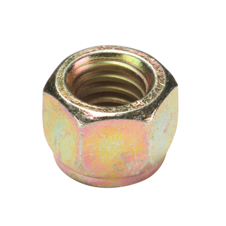 Zoro Select Nylon Insert Lock Nut, 3/8"-16, Steel, Grade 8, Yellow Zinc, 15/32 in Ht, 50 PK U12450.037.0001