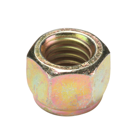 ZORO SELECT Nylon Insert Lock Nut, 3/8"-16, Steel, Grade 8, Yellow Zinc, 15/32 in Ht, 50 PK U12450.037.0001