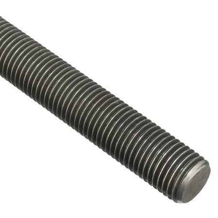Zoro Select Fully Threaded Rod, 1-1/4"-7, 6 ft, Steel, Grade A, Plain Finish U20200.125.7200