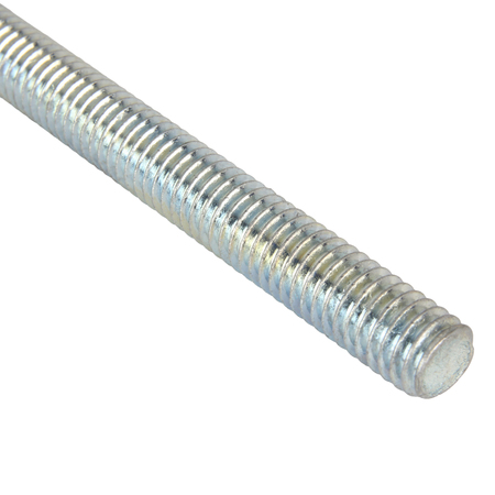 Zoro Select Fully Threaded Rod, 3/8"-16, 6 ft, Steel, Grade A, Zinc Plated Finish U20300.037.7200