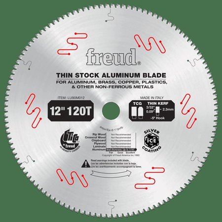 FREUD Thin Stock Non-Ferrous Metal Blade, 12 LU90M012
