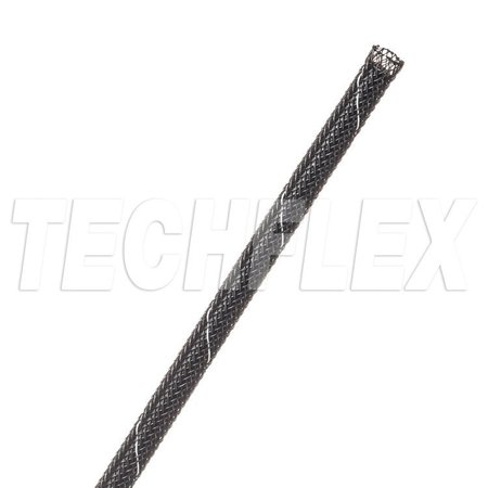 TECHFLEX Halar 1/8", Black w/white tracer sleeving HTN0.13TB