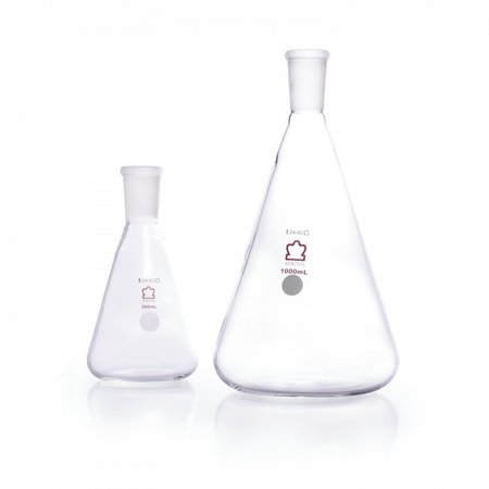 KONTES Jointed Narrow Mouth Erlenmeyer Flask, 2 617000-0824