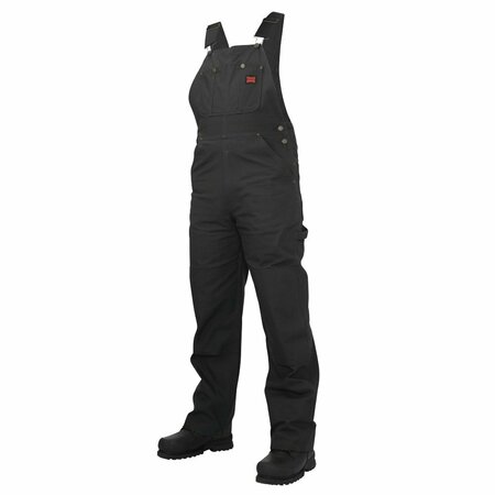 TOUGH DUCK Unlined Bib Overall, I19811-BLACK-XL i19811