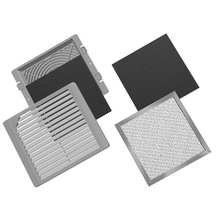 NVENT HOFFMAN TFP Optional Grilles and Replacement Filters, fits 6 in. Pkg TFLT6UL12