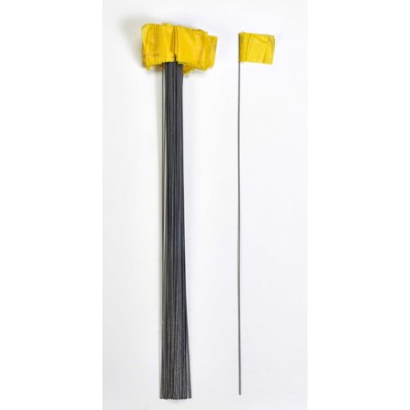 MUTUAL INDUSTRIES Wire Marking Flags 2.5X 3.5X 21 Yellow 1000Pk 15901-41-21