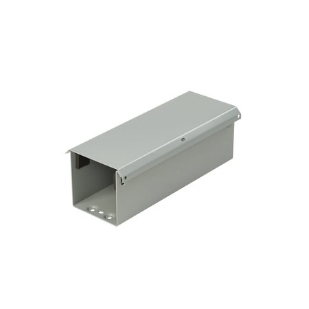 NVENT HOFFMAN Lay-In NEMA Type 3R Wireway Straight Section, 6.00x6.00x12.00, Gray, S F66T3R12