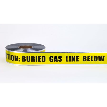 MUTUAL INDUSTRIES Polyethylene Underground Gas Line Detect, 3 inch Height, 9 in Width, Poly 17774-41-3000