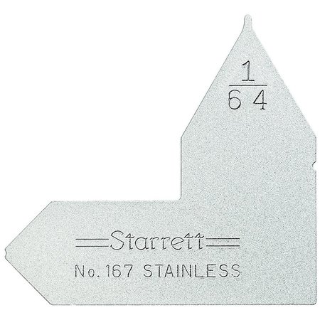 STARRETT Radius Gage 167-1/64