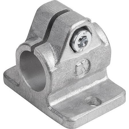 KIPP Tube Clamp With Flange M=78 G=55 L=63 Aluminum, Comp: Steel, A=1" K0479.5CS