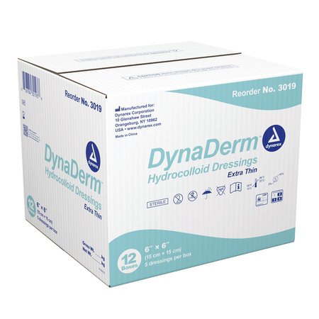 Dynarex DynaDerm Hydrocolloid Dressing-X, PK60 3019