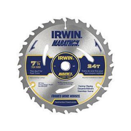 IRWIN Circular Saw Blade, 7 1/4 in, 24 Teeth 24030