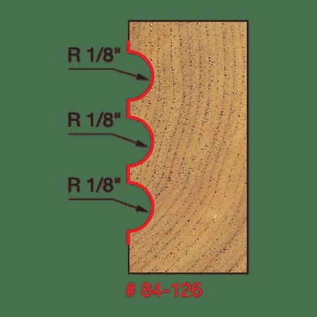 Freud Radius Triple Beading and Fluting Bit 84-126