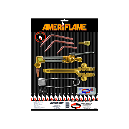 AMERIFLAME Weld/Braze/Cut Kit, 9Pc MDWC150
