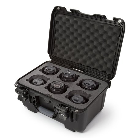 NANUK CASES Case with Foam Insert for 6 Lens, Black, 918S-080BK-0A0-19337 918S-080BK-0A0-19337